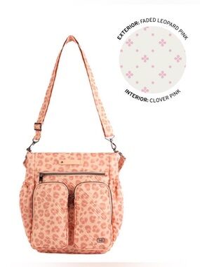 Lug Toodles Crossbody Tote Bag NWT Faded Leopard Pink